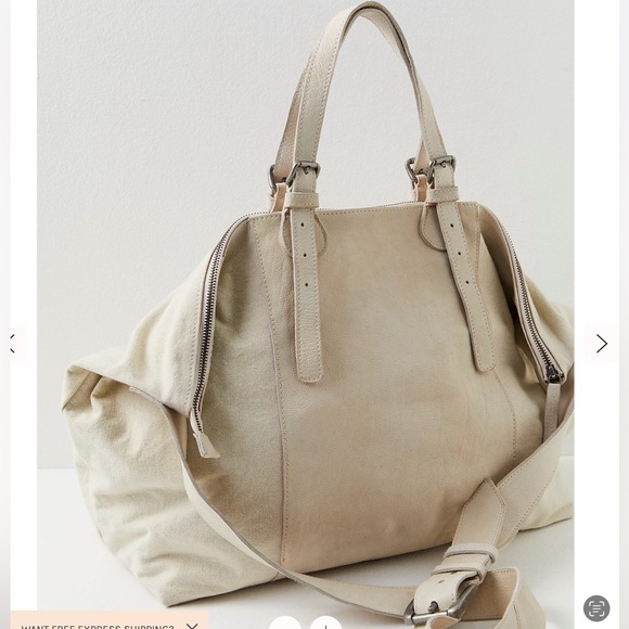 NWT Free People Beaumont canvas tote❤️❤️❤️❤️ - Picture 3 of 14